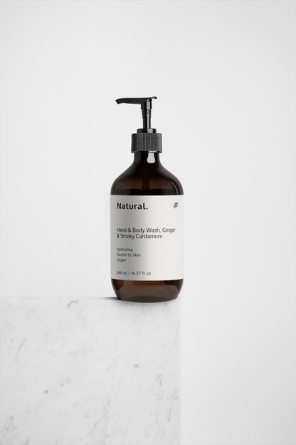 Natural. Hand & Body Wash, Ginger & Smoky Cardamom