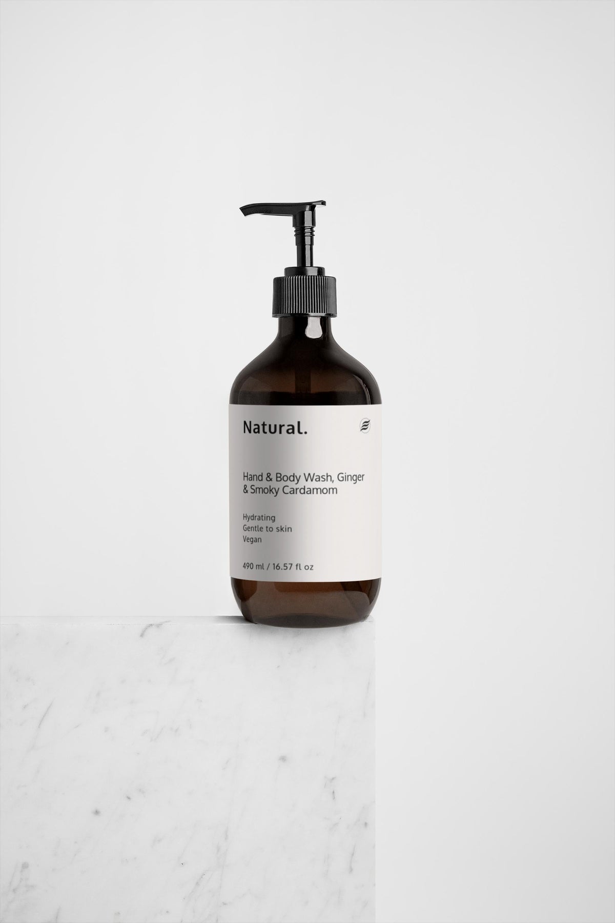 Natural. Hand & Body Wash, Ginger & Smoky Cardamom