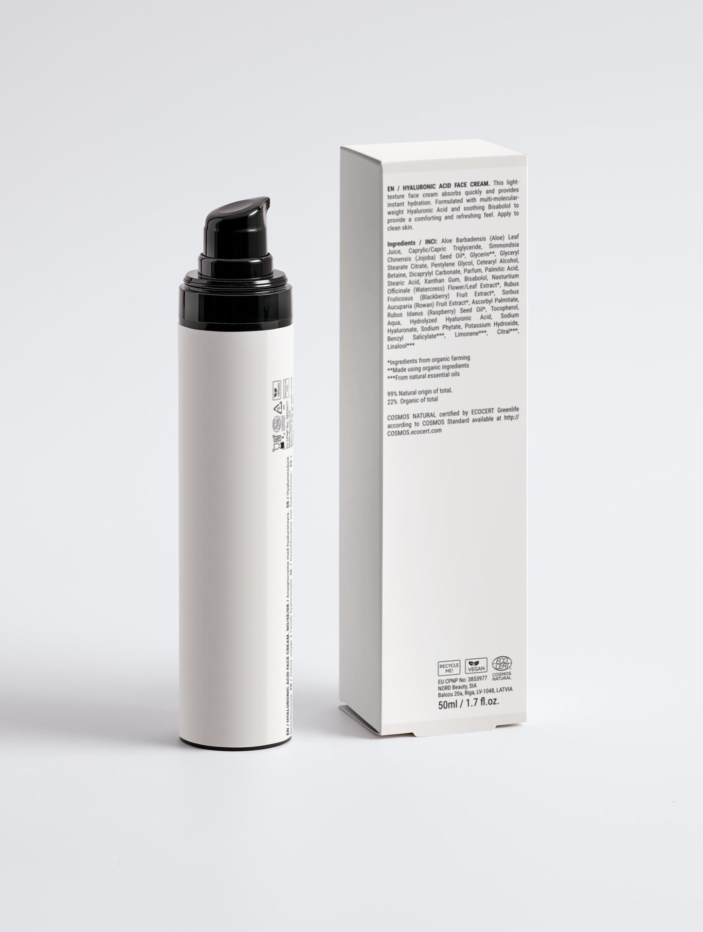 Natural. Hyaluronic Acid Face Cream